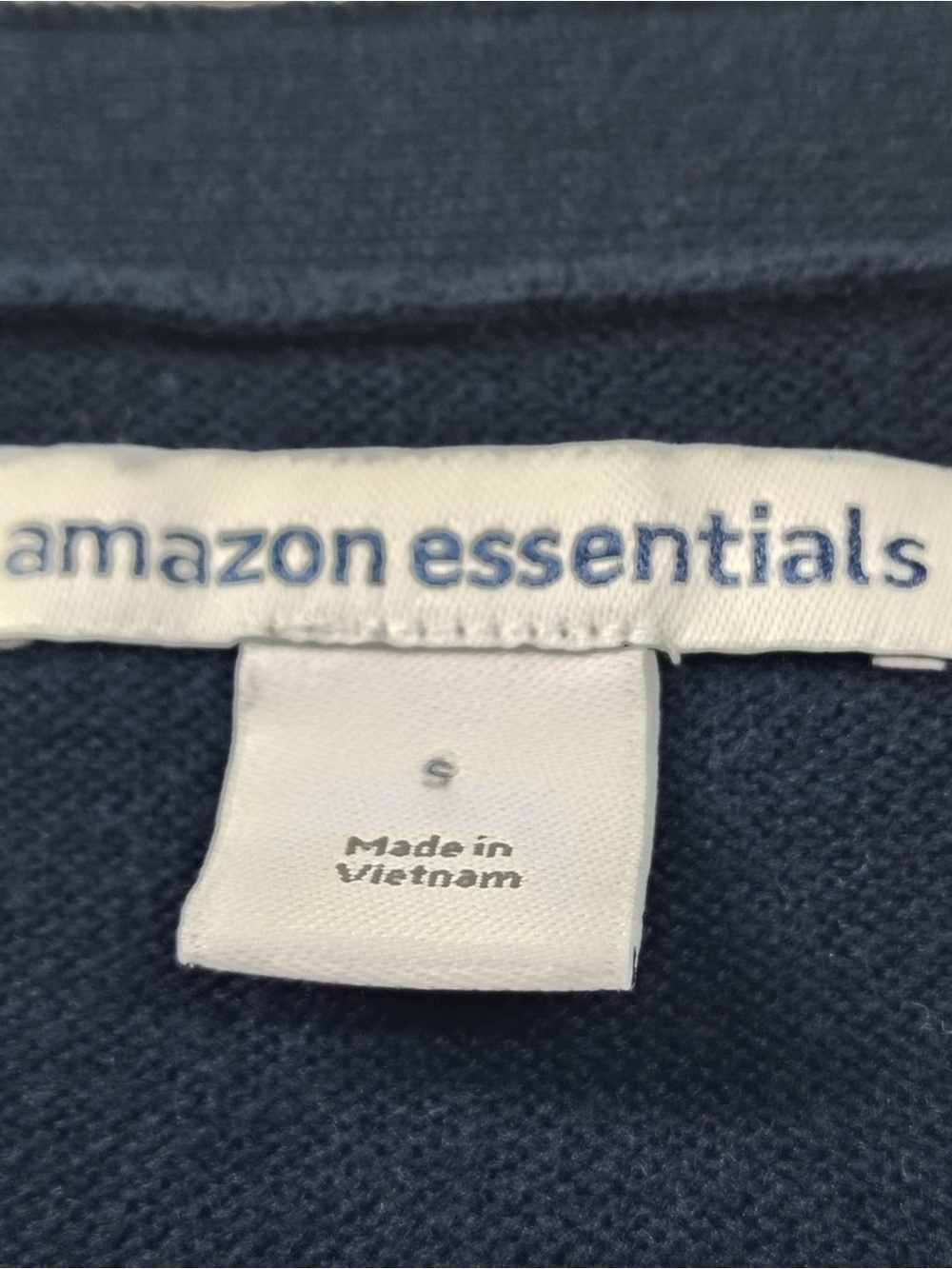 Amazon Essentials Navy V-Neck Button Front Cardigan - Picture 2 of 6